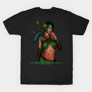 Wonderful fairy with peacocks T-Shirt